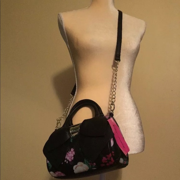 ❌❌❌-SOLDBetsy Johnson Bownanza Crossbody Purse Fl - Picture 5 of 6